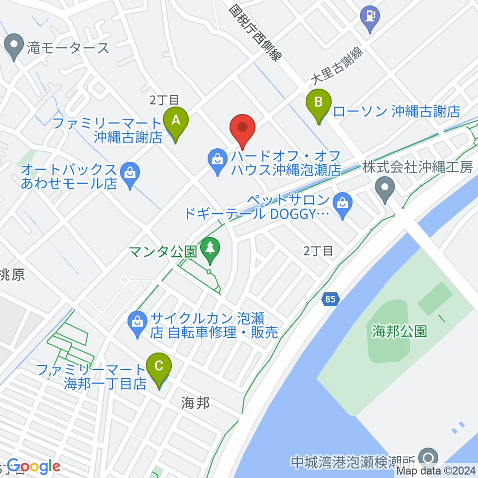 イガルーサウンドスタジオ周辺のコンビニエンスストア一覧地図