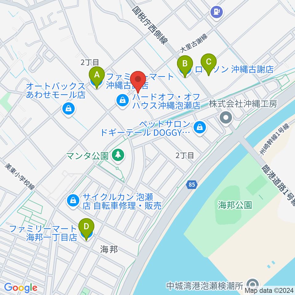 イガルーサウンドスタジオ周辺のコンビニエンスストア一覧地図