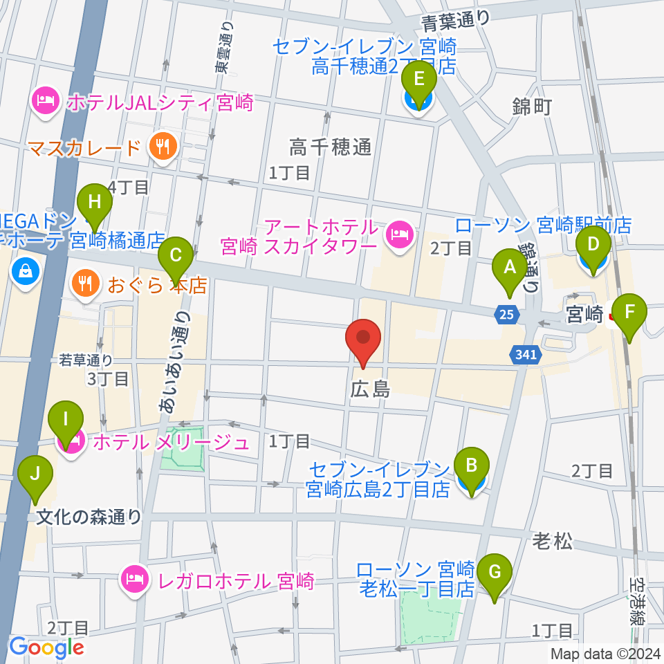 JazzSpot LIFE TIME周辺のコンビニエンスストア一覧地図