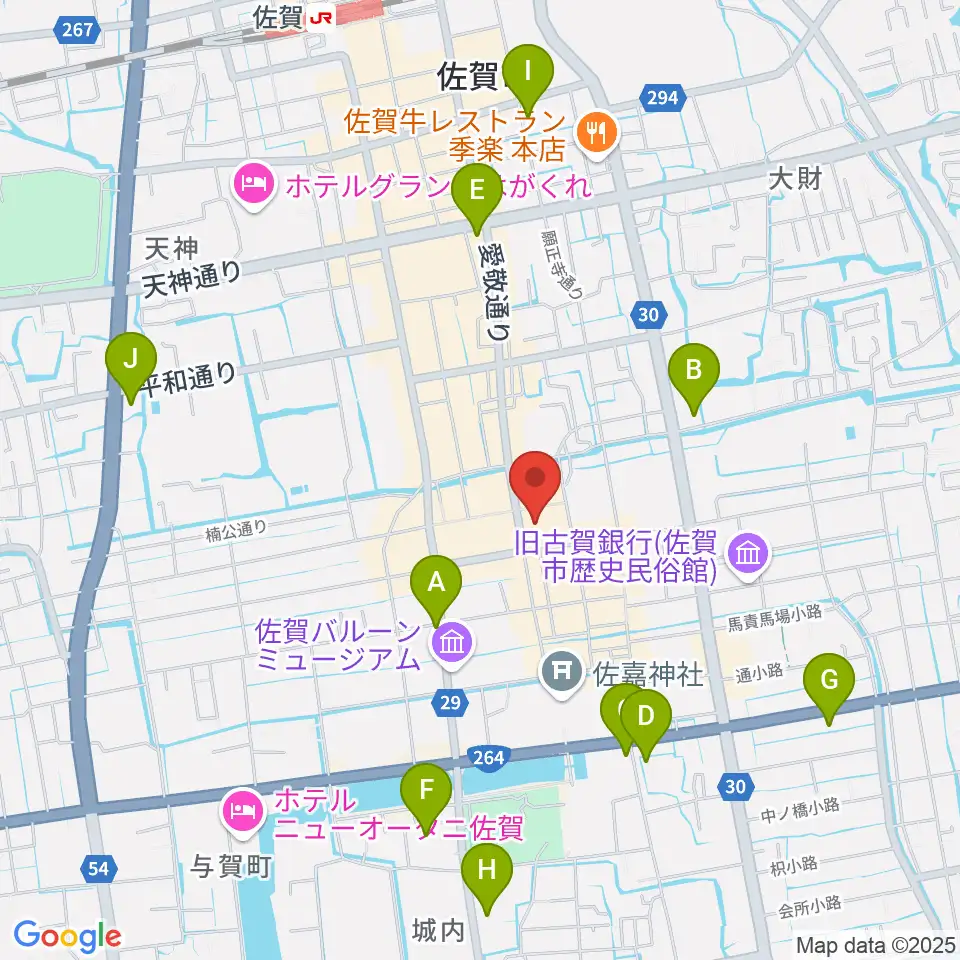 佐賀市文化交流プラザ交流センター周辺のコンビニエンスストア一覧地図