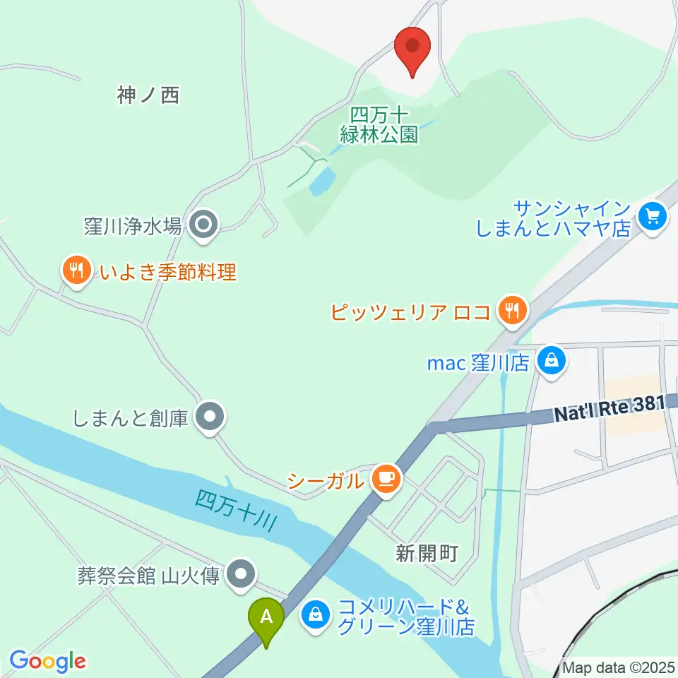 窪川四万十会館周辺のコンビニエンスストア一覧地図