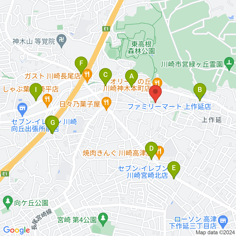 studio home周辺のコンビニエンスストア一覧地図