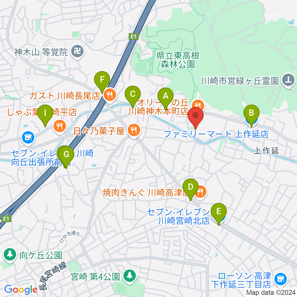 studio home周辺のコンビニエンスストア一覧地図