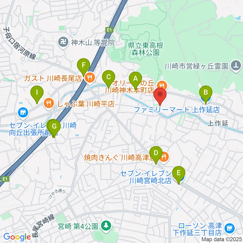studio home周辺のコンビニエンスストア一覧地図