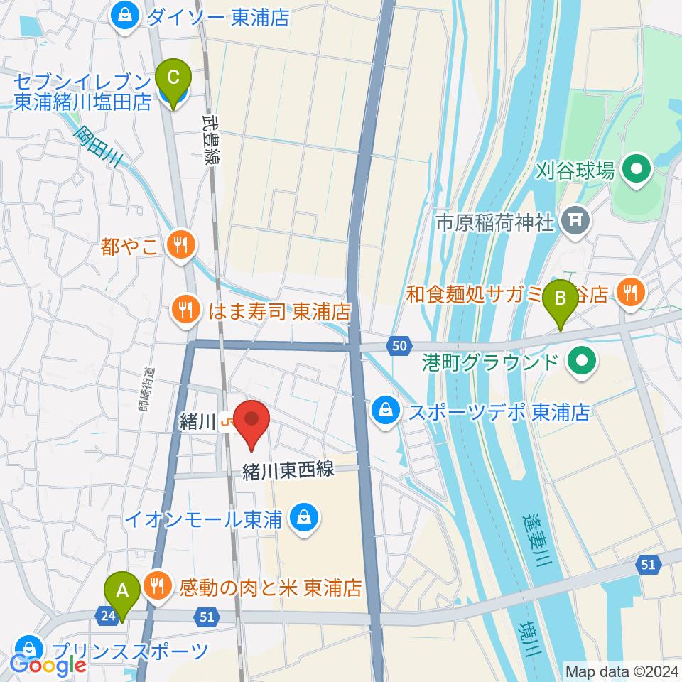 サウンドメイトマツイシ周辺のコンビニエンスストア一覧地図