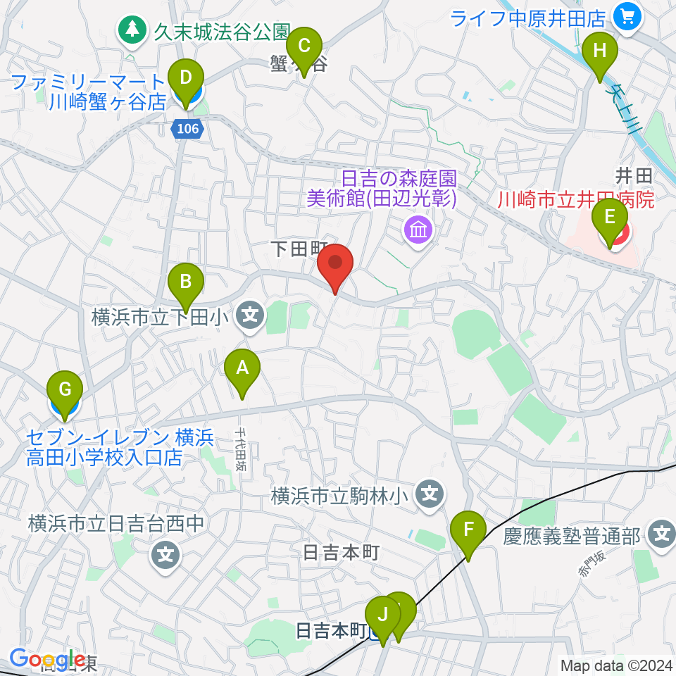 株式会社ピアノアート周辺のコンビニエンスストア一覧地図