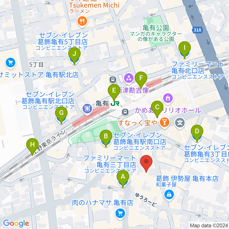 藍ほーる周辺のコンビニエンスストア一覧地図