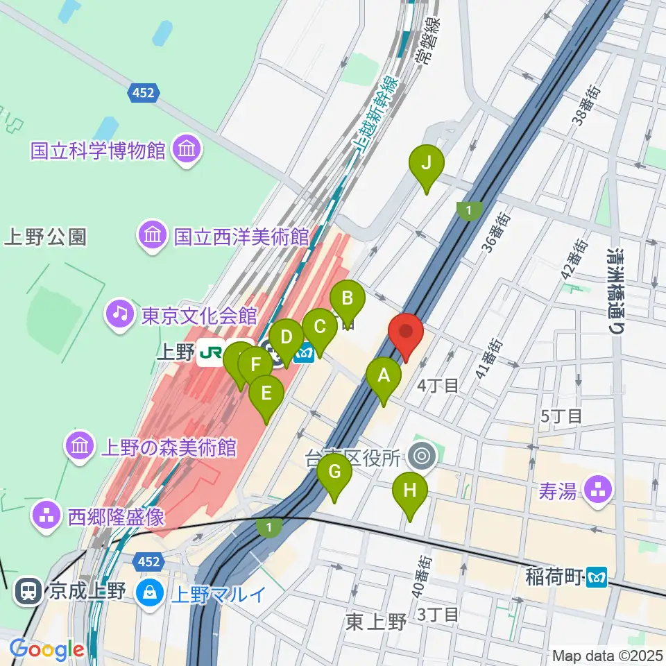 スタジオアンサンブル周辺のコンビニエンスストア一覧地図