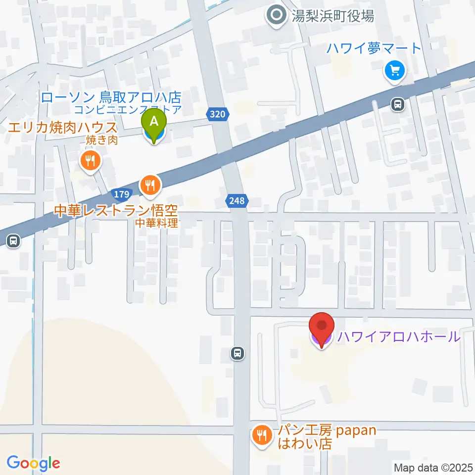 ハワイアロハホール周辺のコンビニエンスストア一覧地図