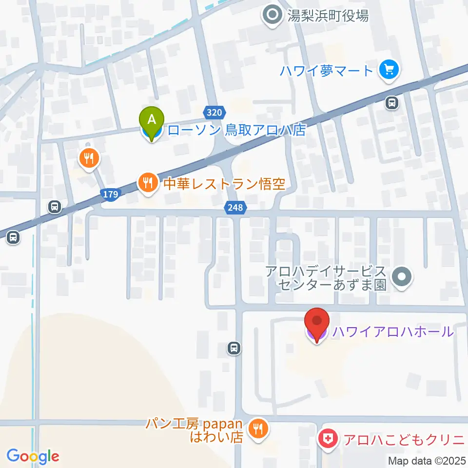 ハワイアロハホール周辺のコンビニエンスストア一覧地図