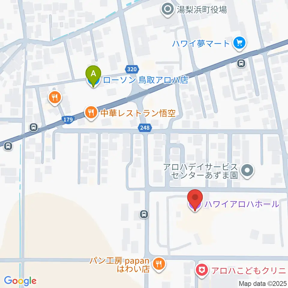 ハワイアロハホール周辺のコンビニエンスストア一覧地図