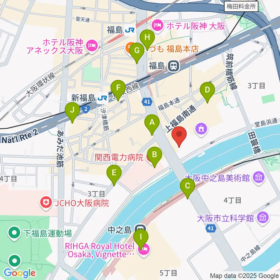 ABCホール周辺のコンビニエンスストア一覧地図