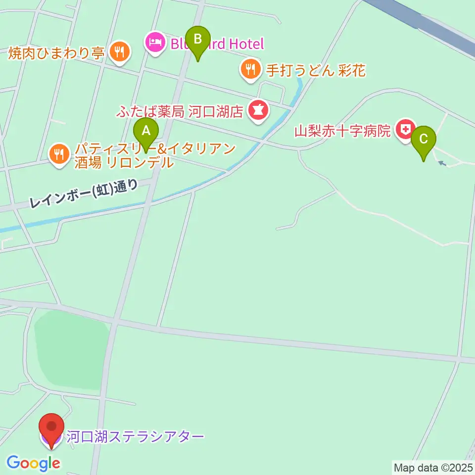 河口湖ステラシアター周辺のコンビニエンスストア一覧地図