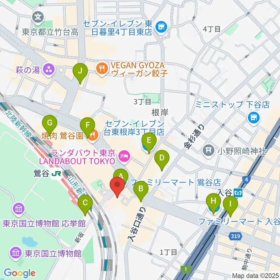 東京キネマ倶楽部周辺のコンビニエンスストア一覧地図