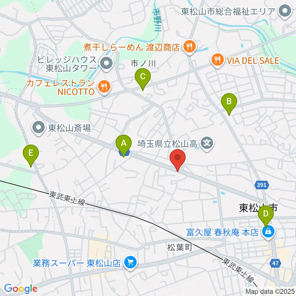杉田楽器店周辺のコンビニエンスストア一覧地図