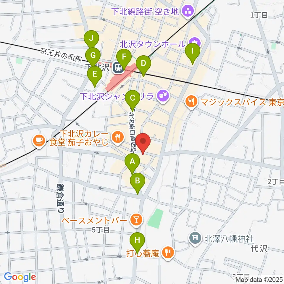 下北沢BAR? CCO周辺のコンビニエンスストア一覧地図