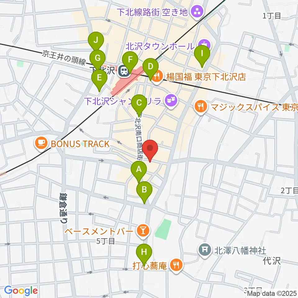 下北沢BAR? CCO周辺のコンビニエンスストア一覧地図