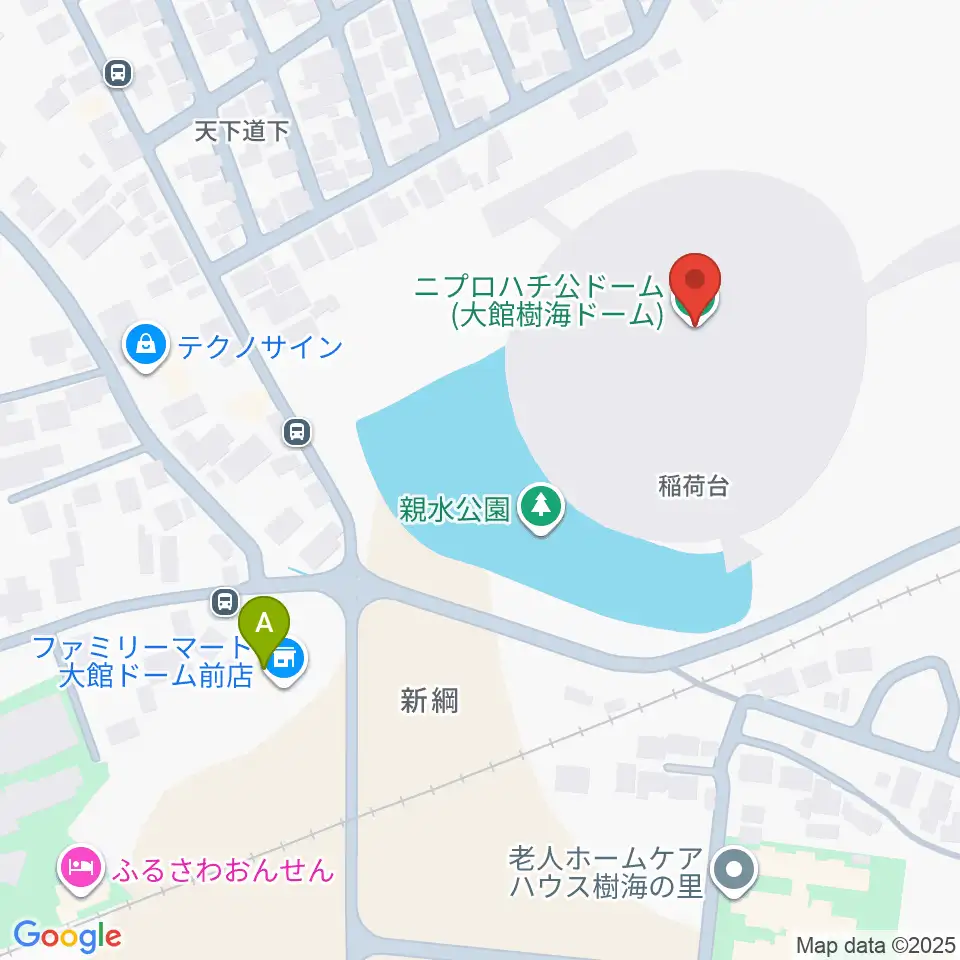 ニプロハチ公ドーム周辺のコンビニエンスストア一覧地図