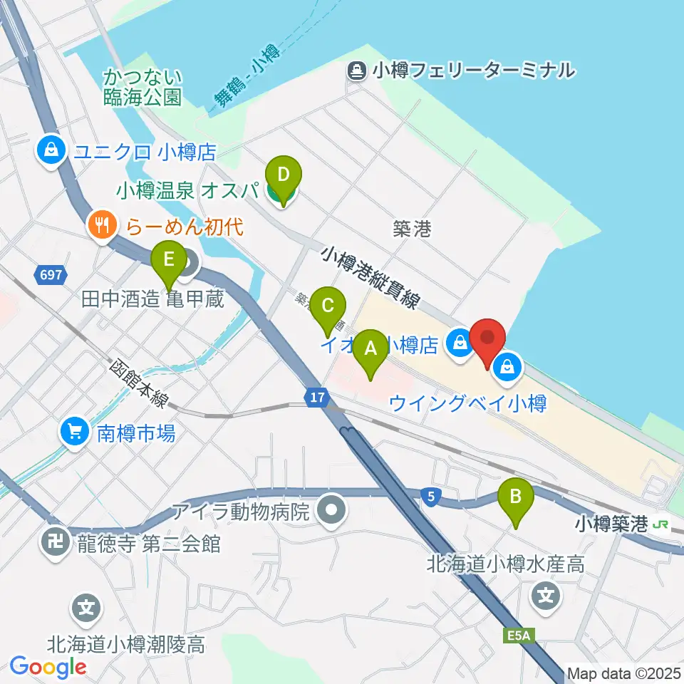 市民劇場ヲタル座周辺のコンビニエンスストア一覧地図