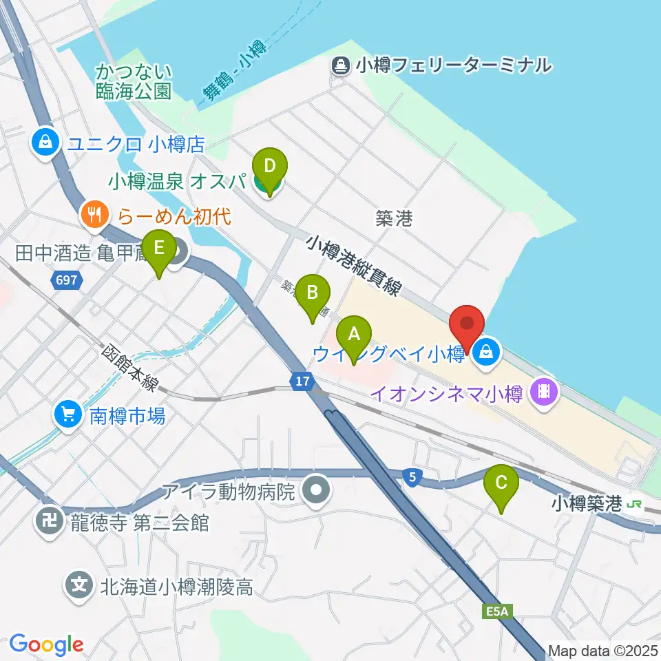 市民劇場ヲタル座周辺のコンビニエンスストア一覧地図