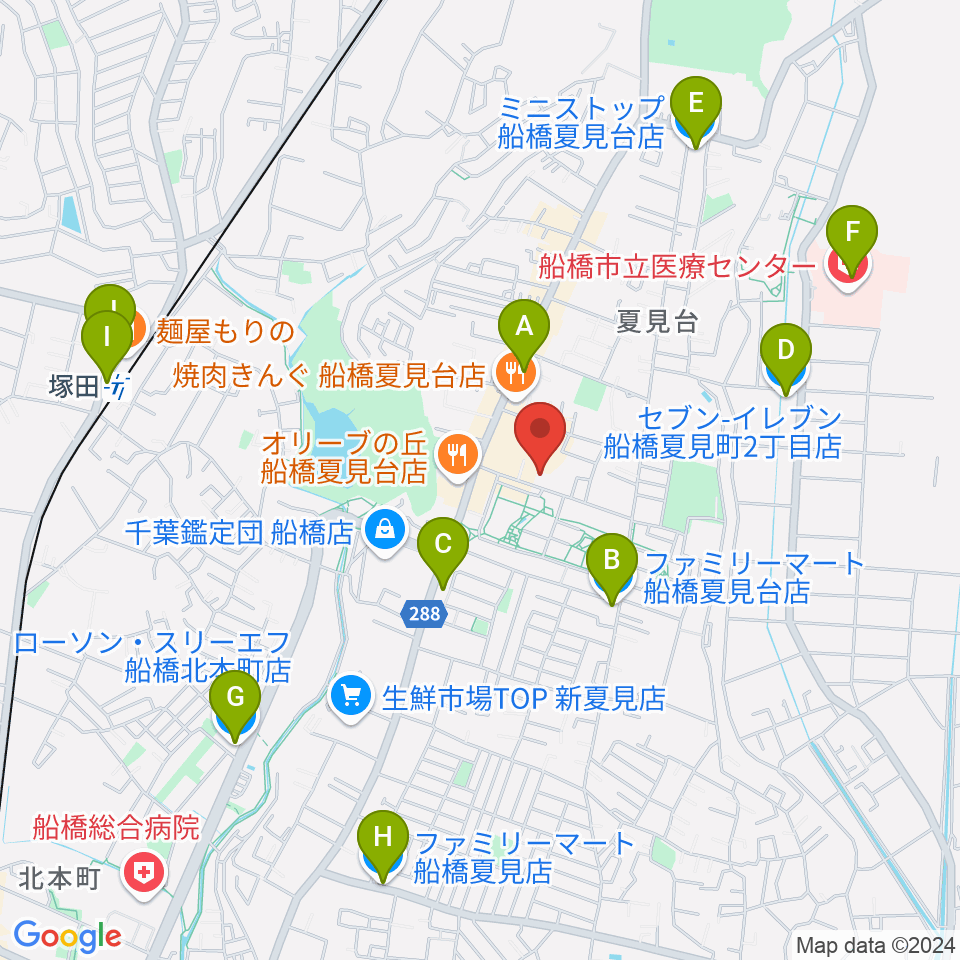 堀之内ピアノ調律事務所周辺のコンビニエンスストア一覧地図