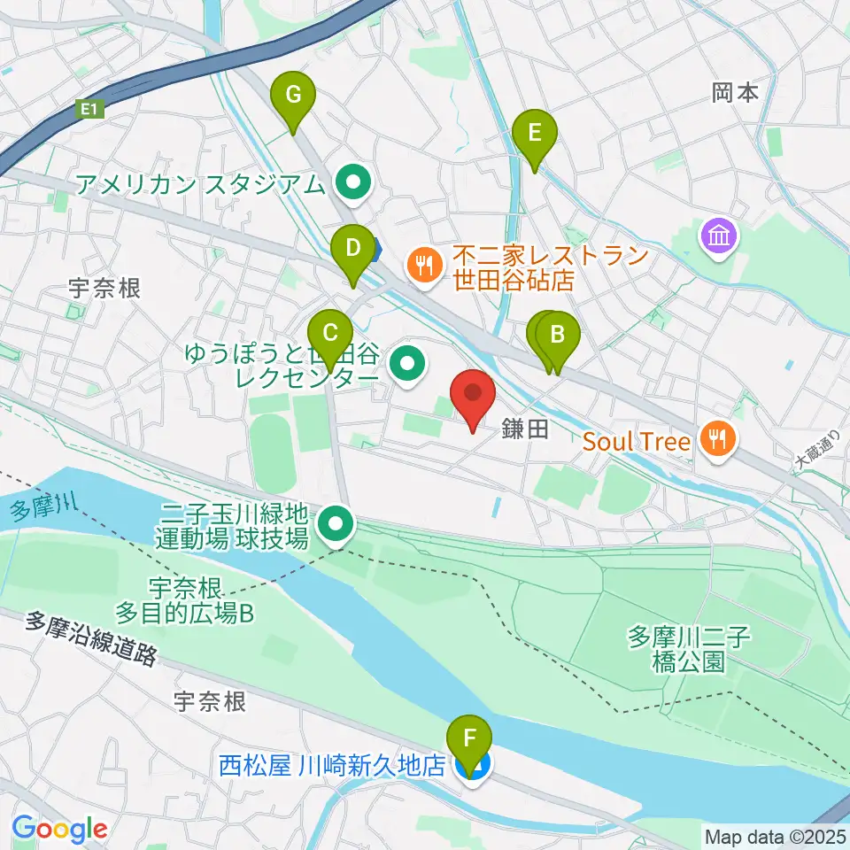 スタジオサウンドダリ周辺のコンビニエンスストア一覧地図