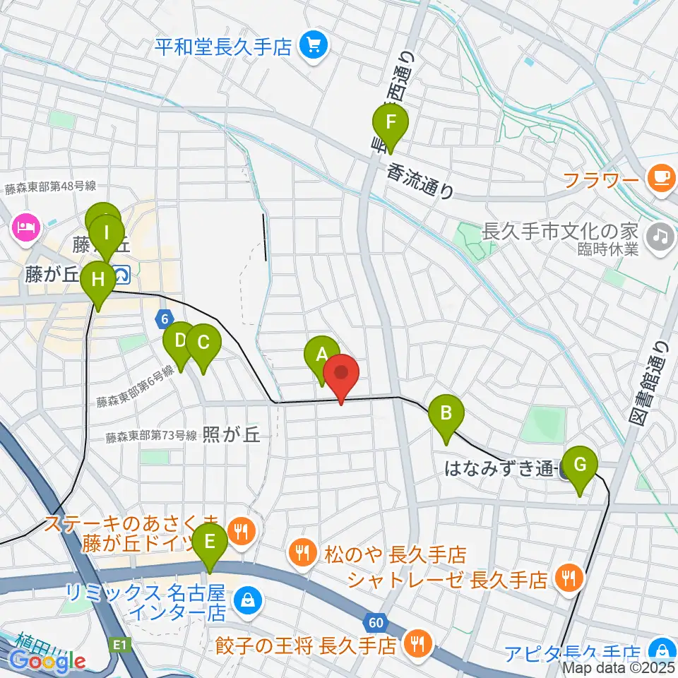 ウィークエンドスタジオ周辺のコンビニエンスストア一覧地図