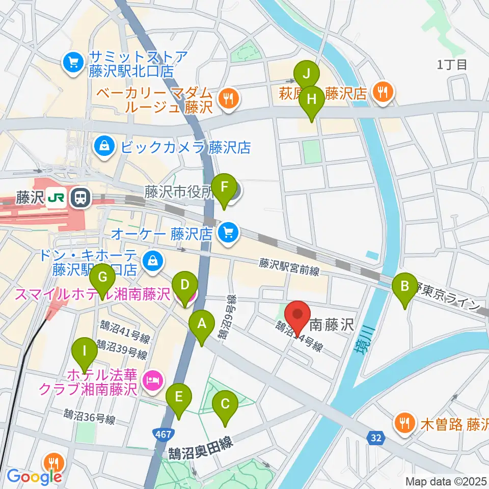 スタジオライトスタッフ周辺のコンビニエンスストア一覧地図