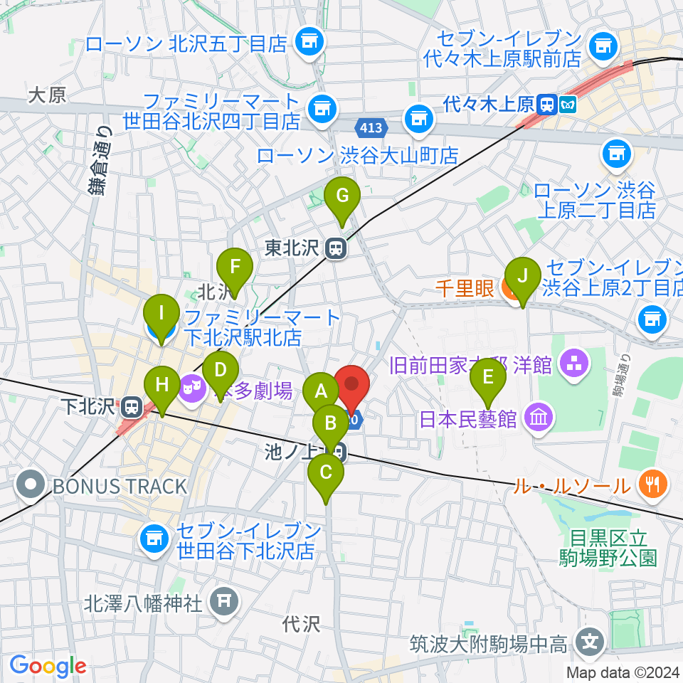 タカギズ・ホーム周辺のコンビニエンスストア一覧地図