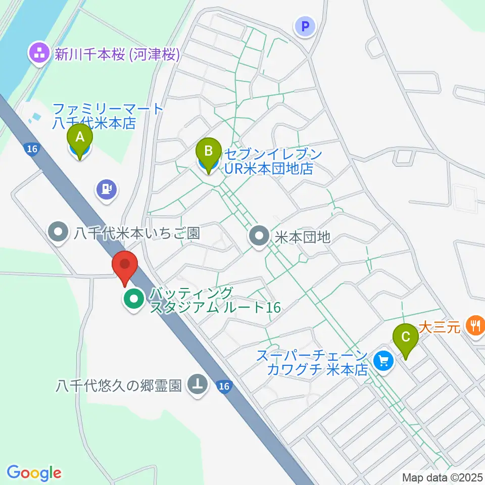 島村楽器ピアノショールーム八千代店周辺のコンビニエンスストア一覧地図