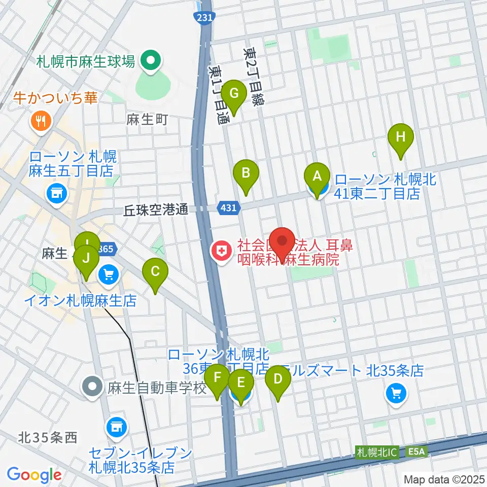 スタジオタイラー周辺のコンビニエンスストア一覧地図