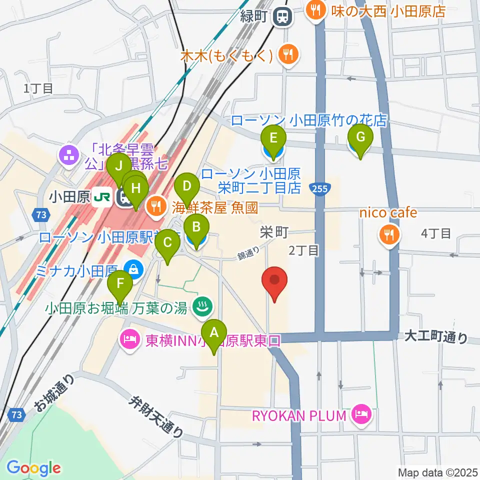 足柄屋STUDIO周辺のコンビニエンスストア一覧地図