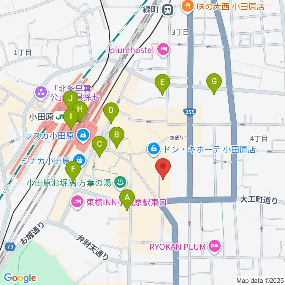 足柄屋STUDIO周辺のコンビニエンスストア一覧地図