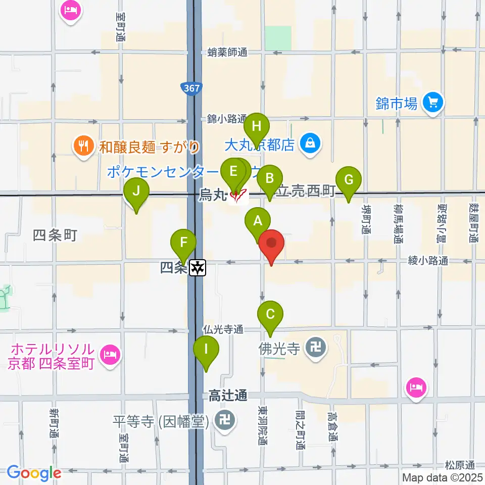 今井音楽スタジオ周辺のコンビニエンスストア一覧地図