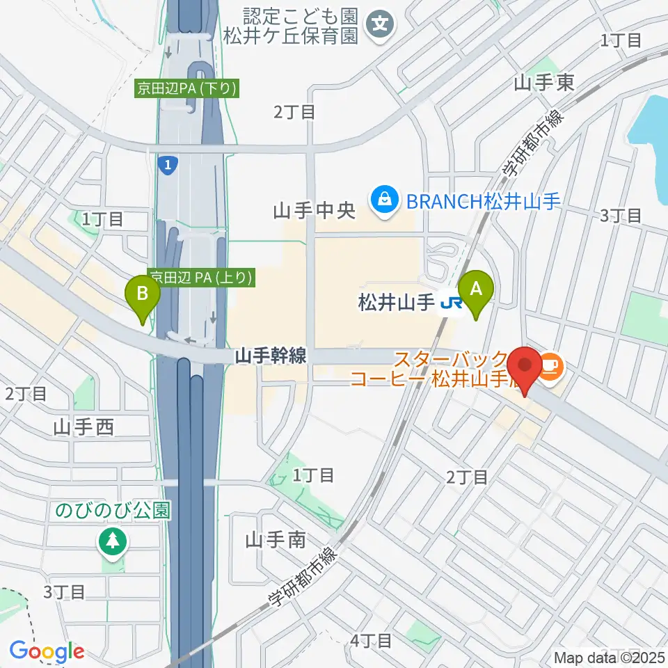 天理楽器 京田辺店周辺のコンビニエンスストア一覧地図