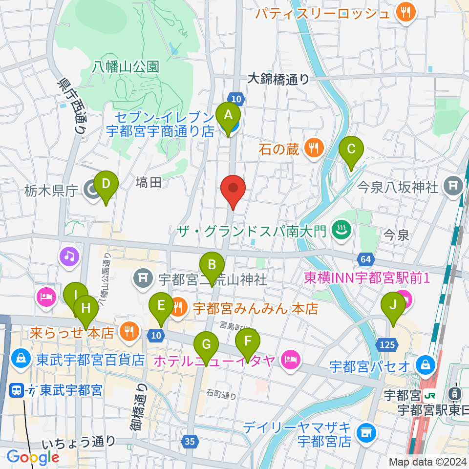 BEAT CLUB STUDIO周辺のコンビニエンスストア一覧地図