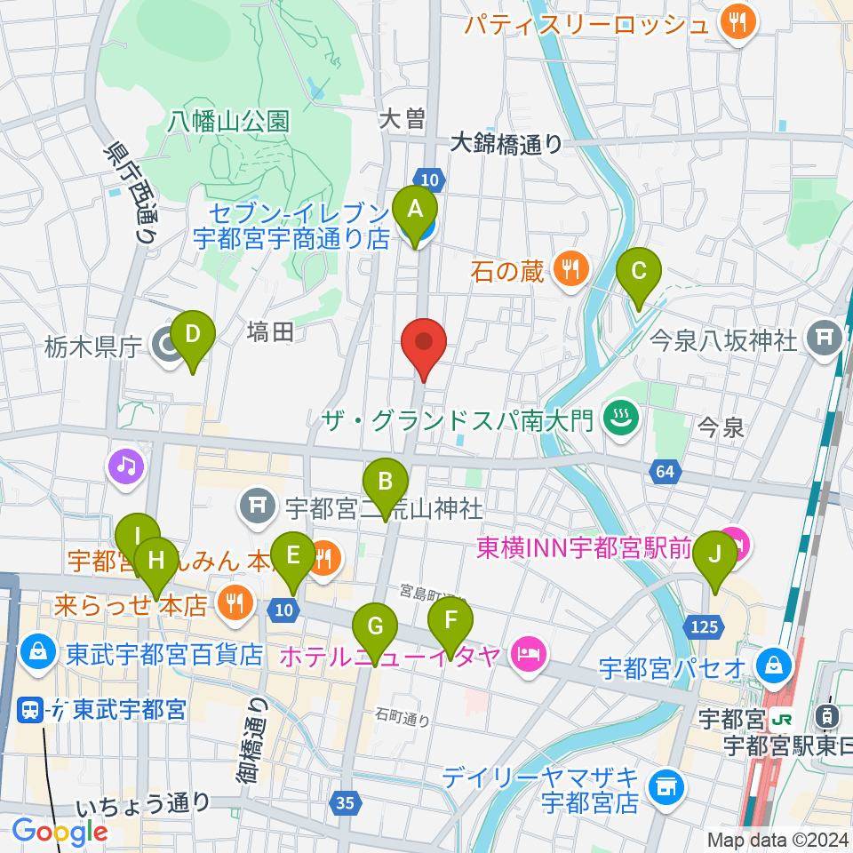 BEAT CLUB STUDIO周辺のコンビニエンスストア一覧地図