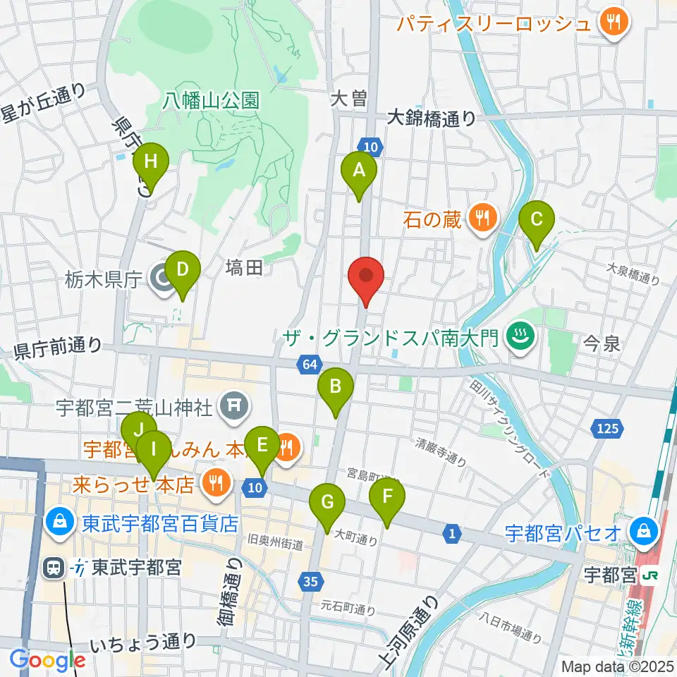 BEAT CLUB STUDIO周辺のコンビニエンスストア一覧地図
