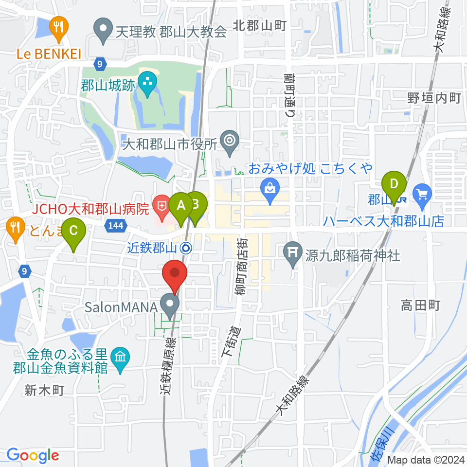 NMGレコーディングスタジオ周辺のコンビニエンスストア一覧地図