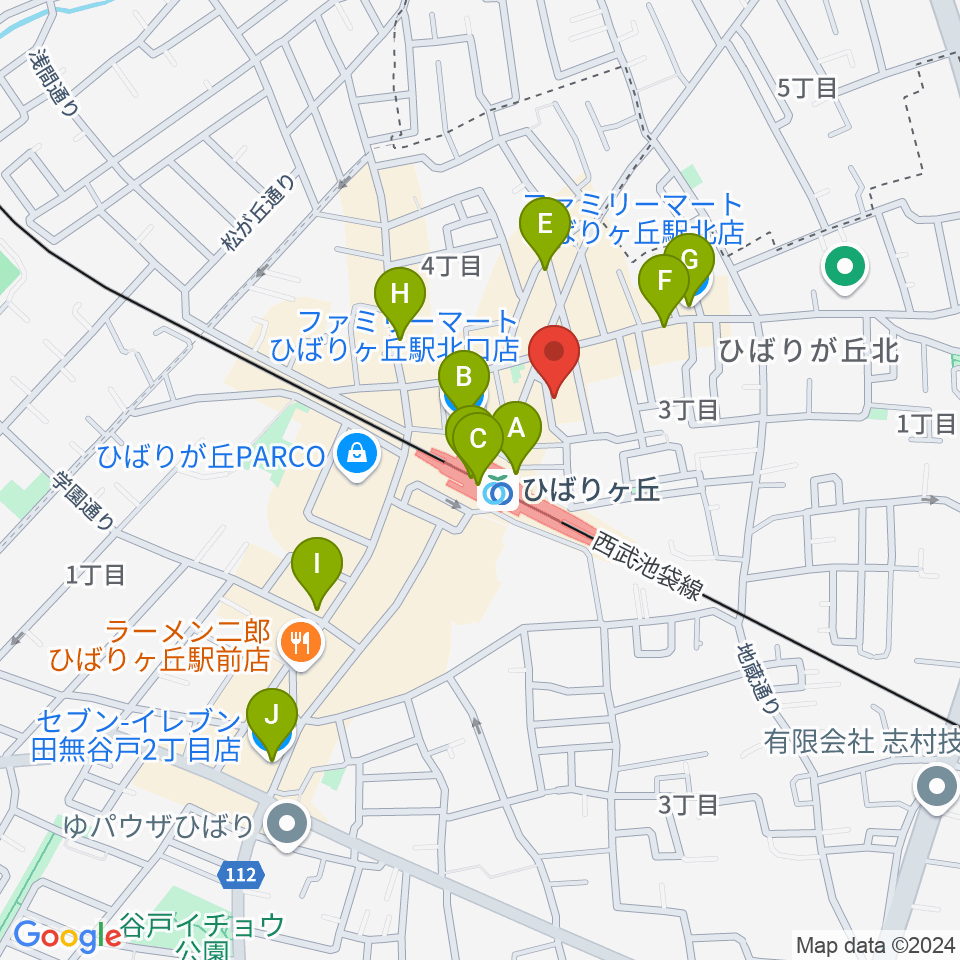 STUDIO VITO周辺のコンビニエンスストア一覧地図