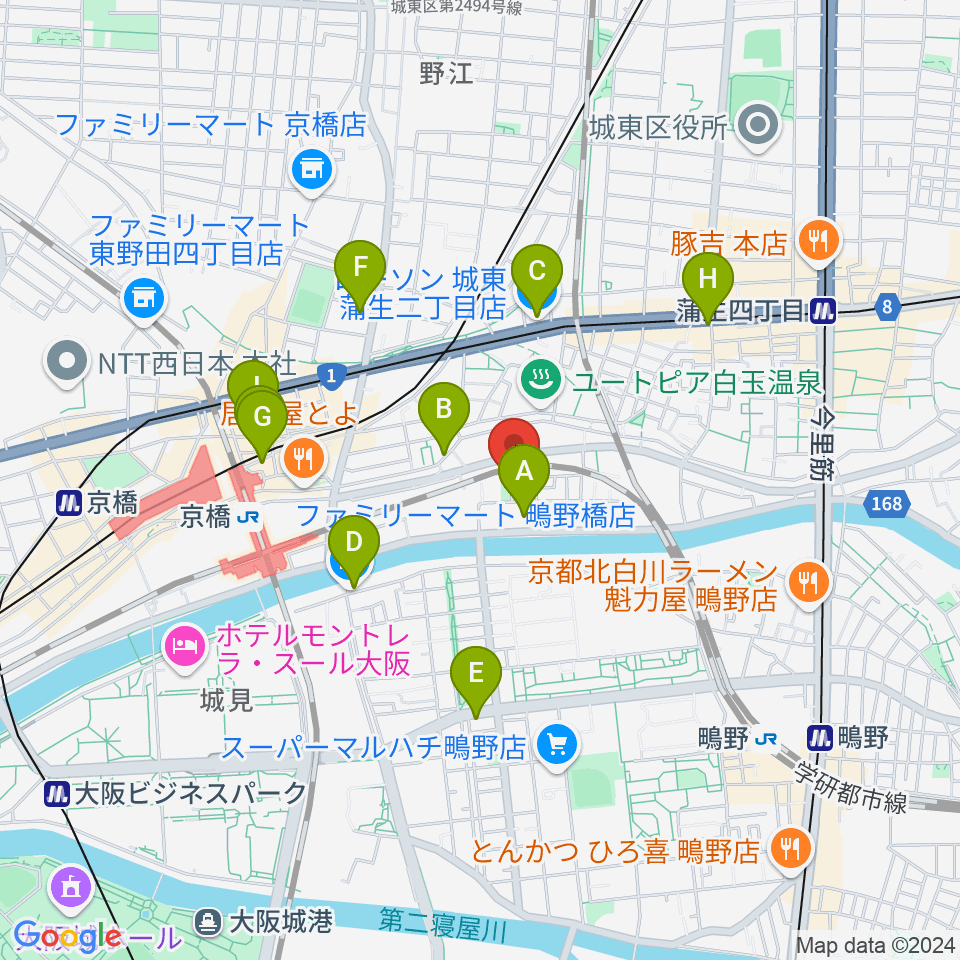 STEEL BOX周辺のコンビニエンスストア一覧地図