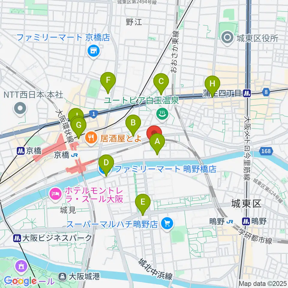 STEEL BOX周辺のコンビニエンスストア一覧地図