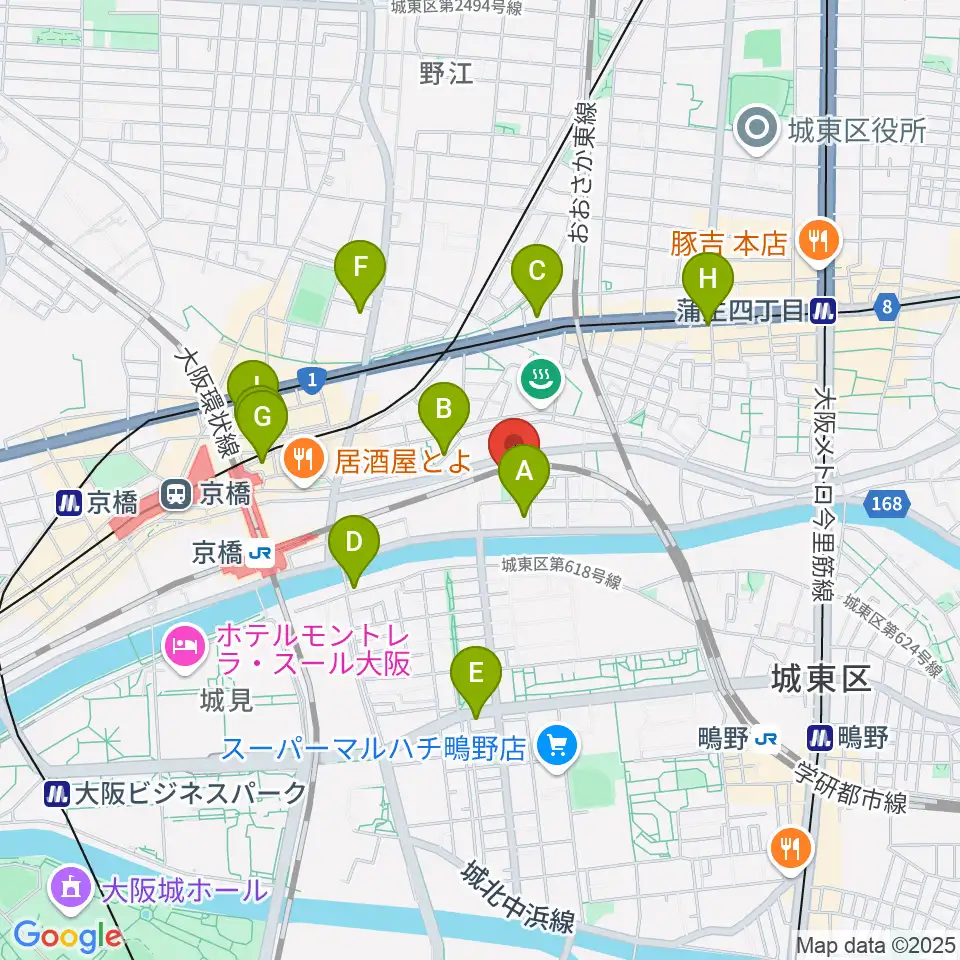 STEEL BOX周辺のコンビニエンスストア一覧地図
