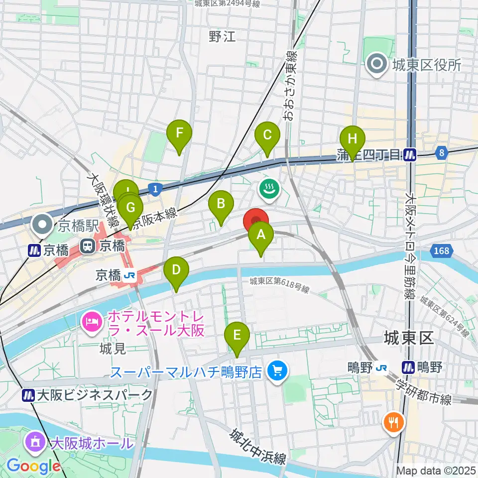 STEEL BOX周辺のコンビニエンスストア一覧地図
