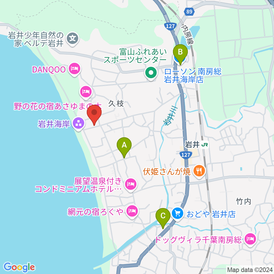 大謙館周辺のコンビニエンスストア一覧地図