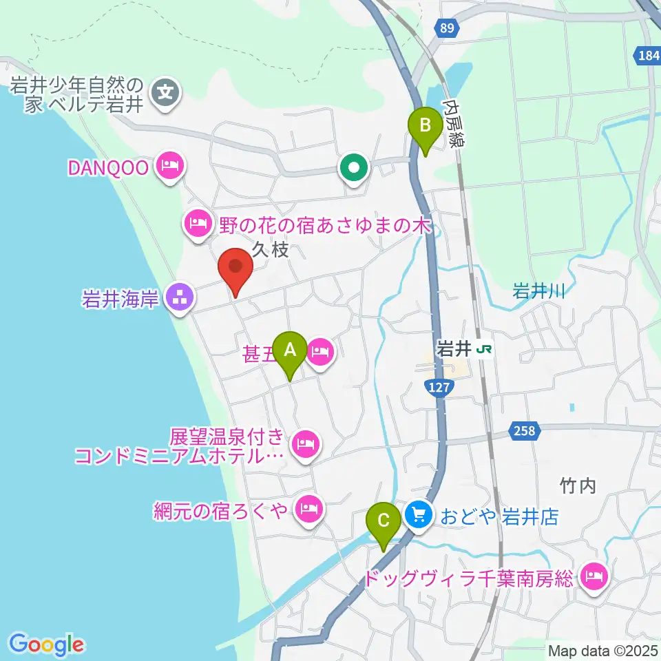 大謙館周辺のコンビニエンスストア一覧地図