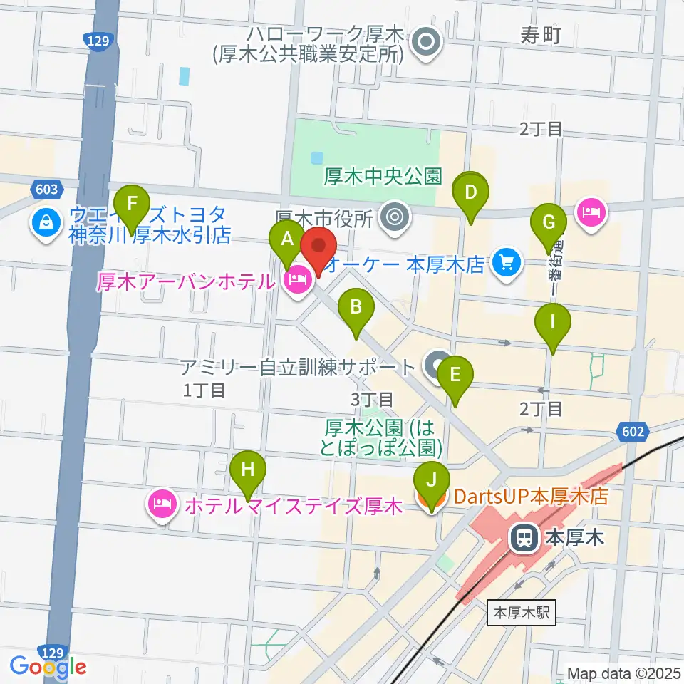 カワイ厚木ショップ周辺のコンビニエンスストア一覧地図