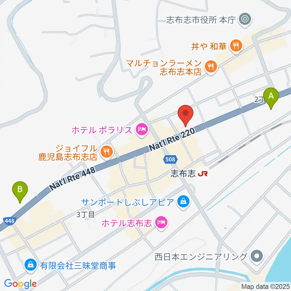 島津楽器スタジオ周辺のコンビニエンスストア一覧地図