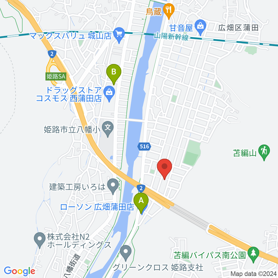 ルフォンク周辺のコンビニエンスストア一覧地図