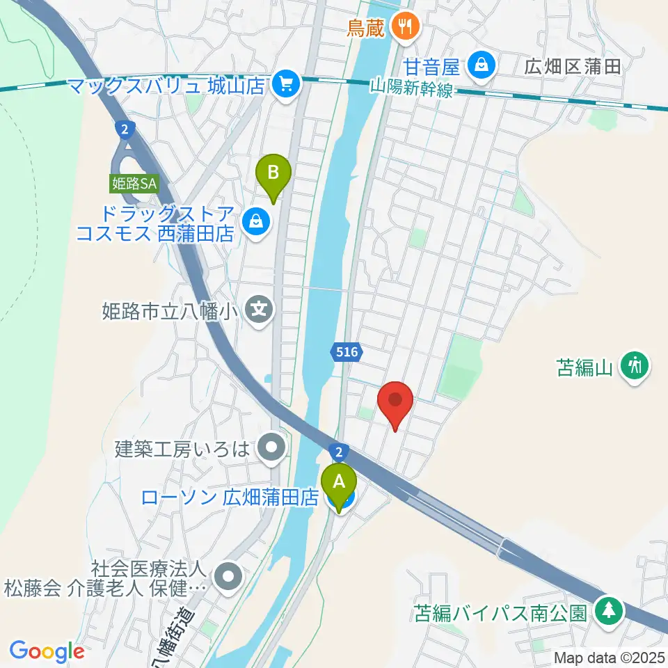 ルフォンク周辺のコンビニエンスストア一覧地図